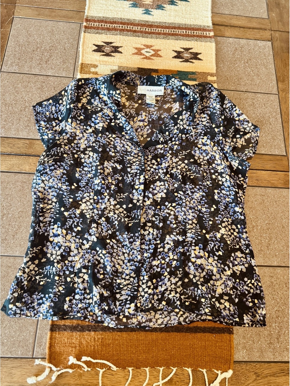 Vintage women’s sheer shirt size 16